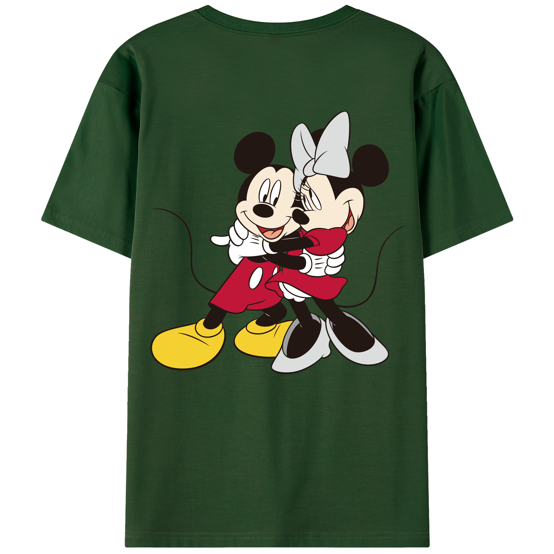 （画像用） ミッキーマウス Mickey Mouse 綿100％半袖Tシャツ（背面プリント）
